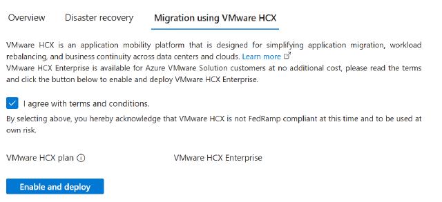 Deploy HCX for an AVS Private Cloud