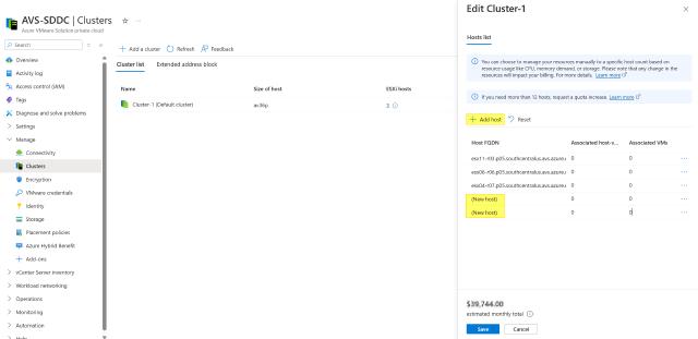 Adding 2 nodes to existing cluster